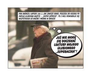 Łapicki uczy żonę szyku