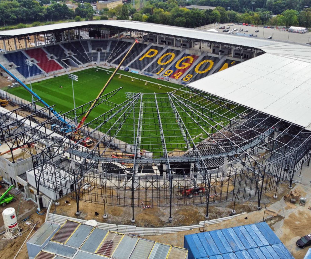 Budowa stadionu w Szczecinie - wrzesień 2021