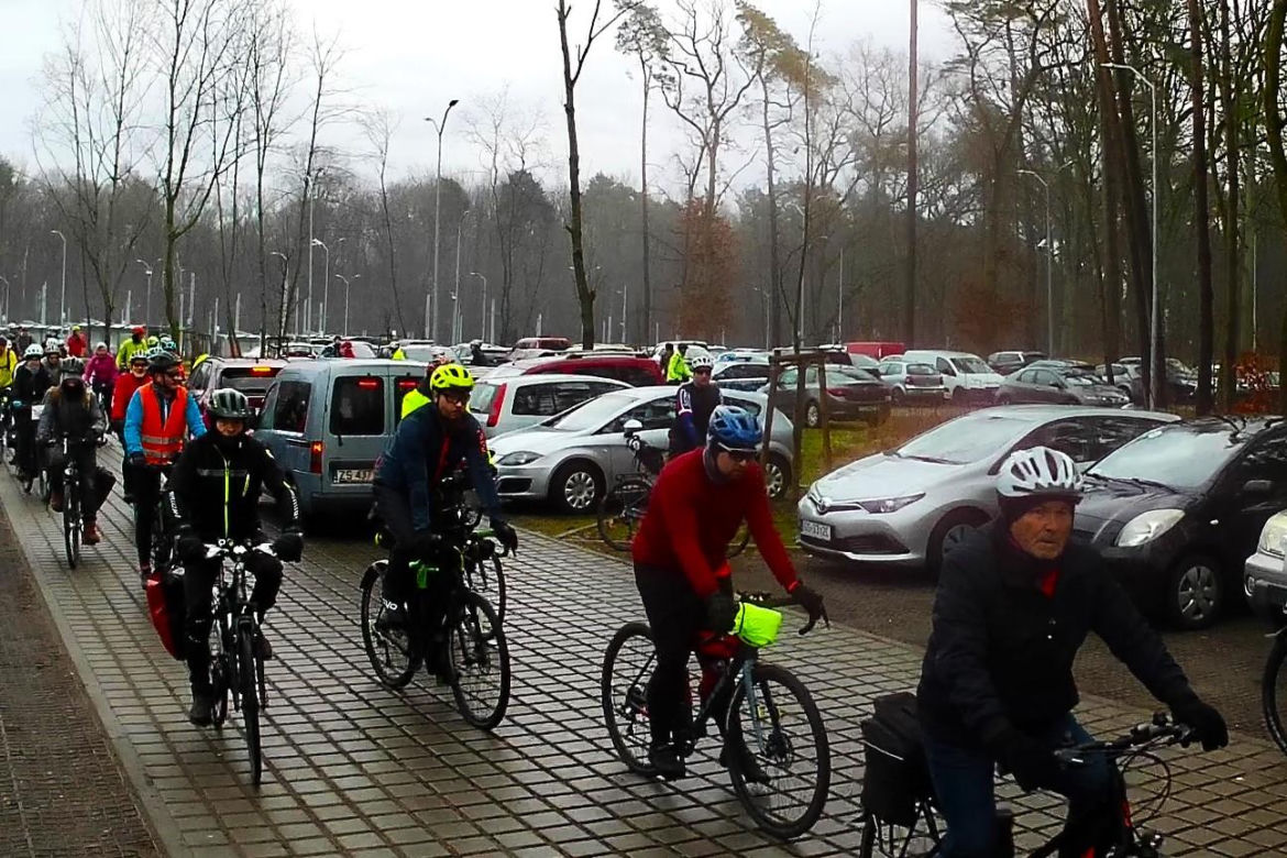 Noworoczny rajd rowerowy nad jezioro Świdwie