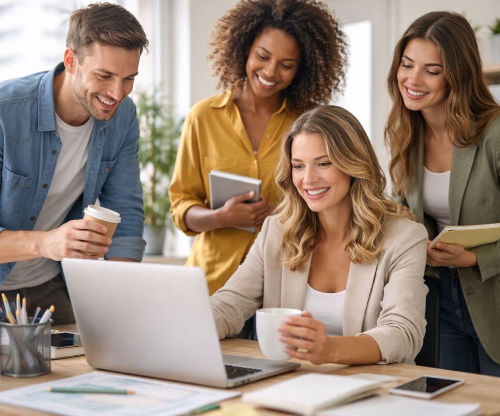 praca, ludzie, znajomi