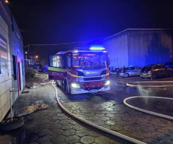 Pożar przy Areszcie Śledczym w Warszawie!