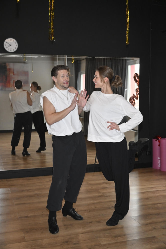 Sebastian Fabijański na probach do "Tańca z Gwiazdami"