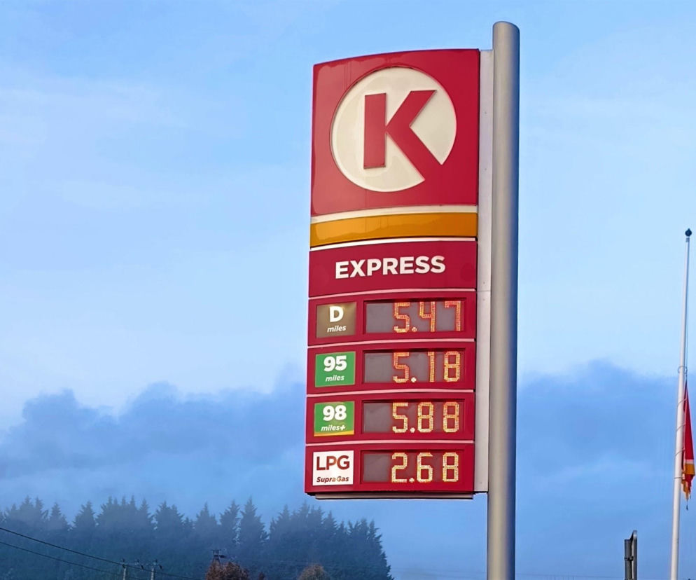 Ceny paliwa w Lubieszynie przy granicy z Niemcami