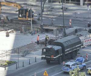 Niewybuch w centrum Warszawy