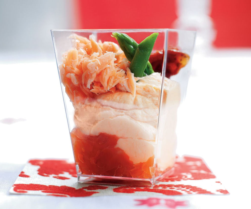 Verrine z łososiem