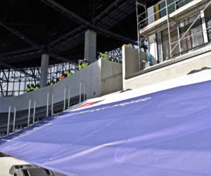 Budowa stadionu w Szczecinie - luty 2022