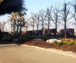 Pożar w Broniewicach koło Inowrocławia