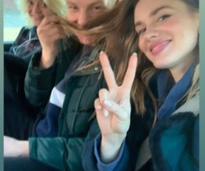 M jak miłość na planie. Paweł  (Rafał Mroczek), Franka (Dominika Kachlik), Basia (Gabriela Raczyńska)