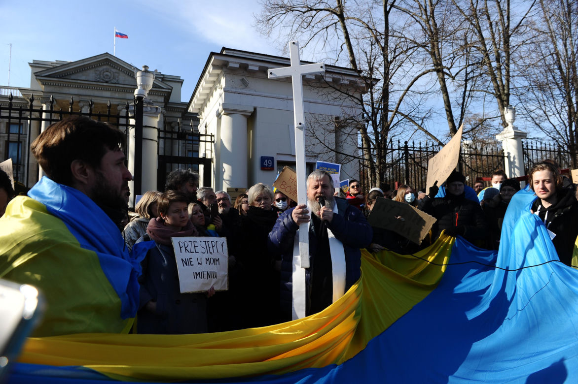 Warszawa w pierwszych dniach po rosyjskiej inwazji na Ukrainę