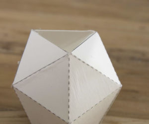 Miedziany świecznik w kształcie diamentu DIY