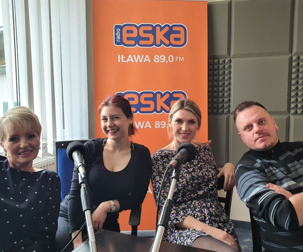 Iławska Grupa Aktorska (IGA) w studiu Radia Eska Iława