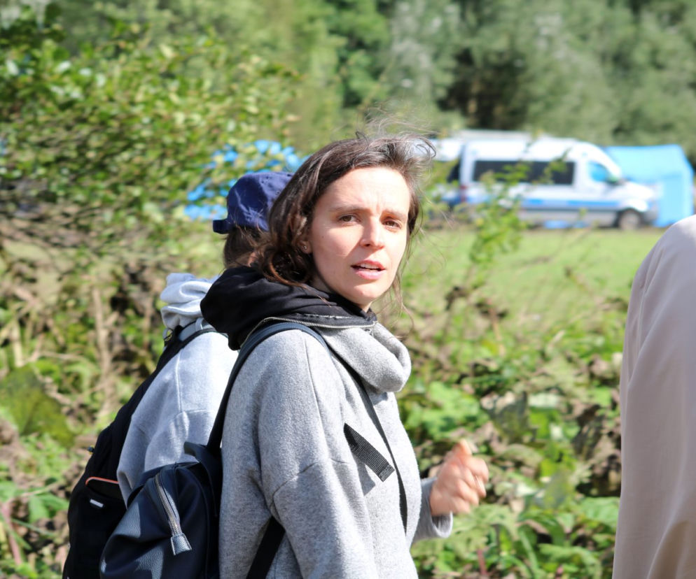 Poseł Klaudia Jachira interweniuje z aktywistami w Usnarzu Górnym