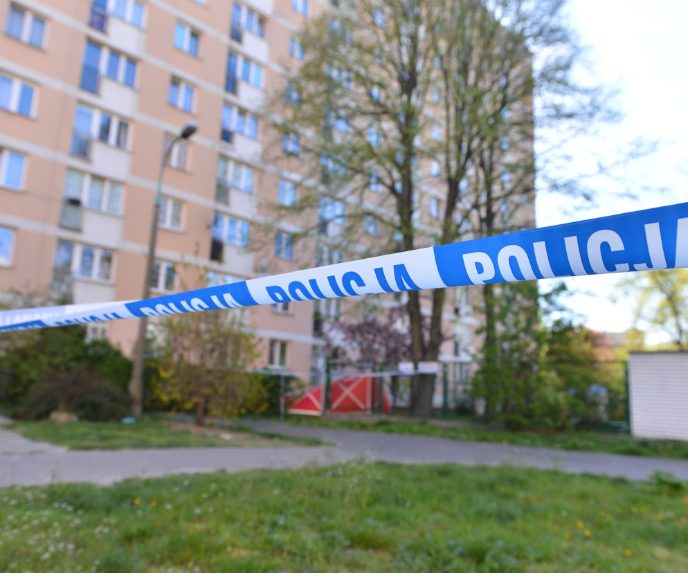 Wypadł z 9. piętra z torbą narkotyków