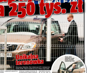 Adamczyk kupuje auto za 250 tys. zł