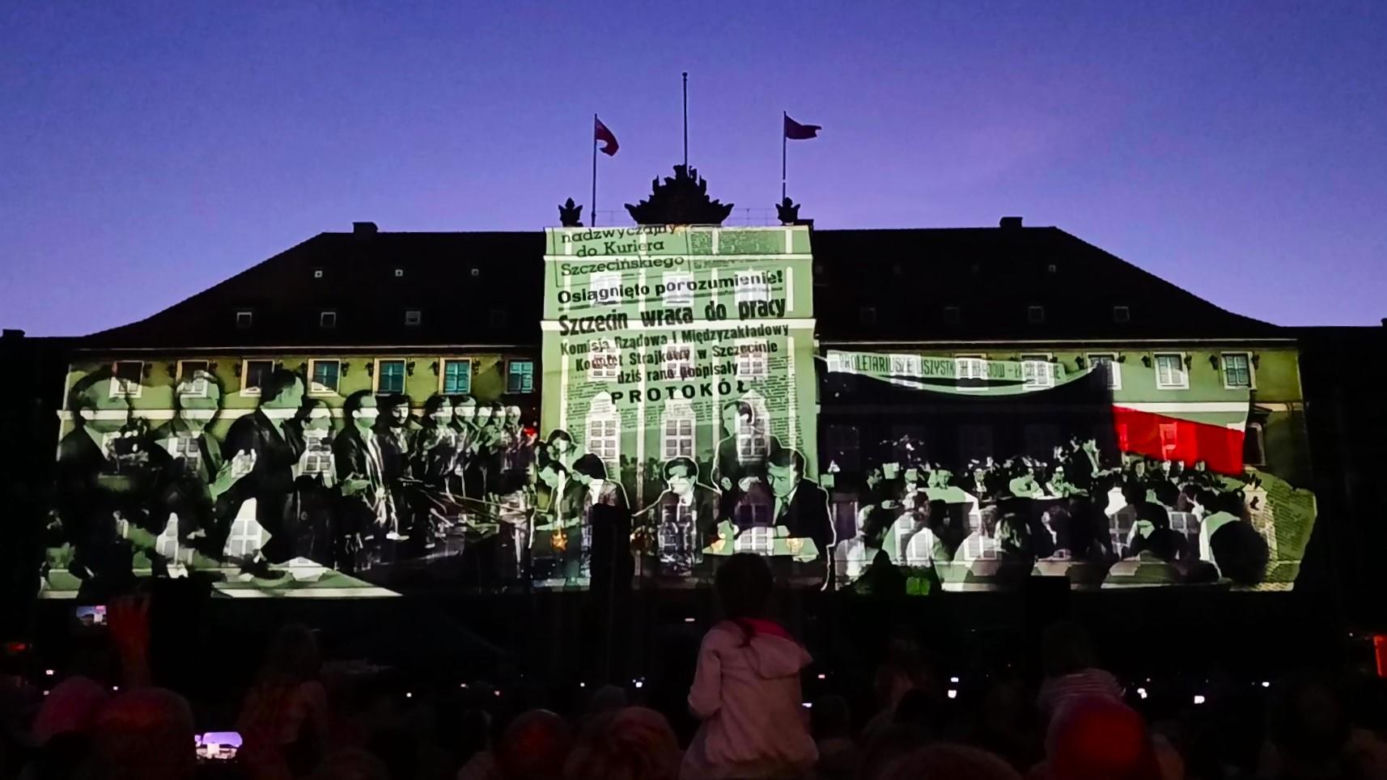 Mapping na urodziny Szczecina