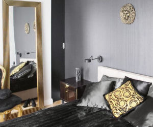 Sypialnia w stylu glamour