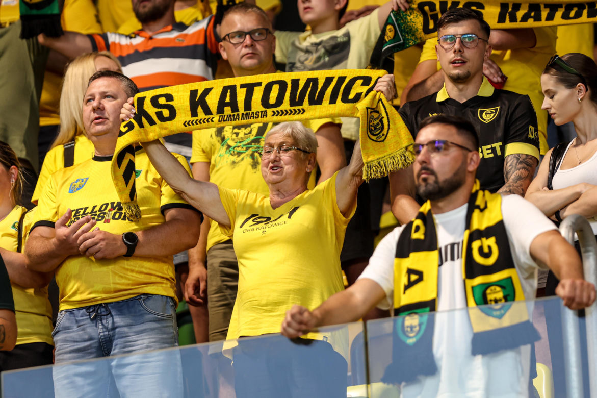 Zdjęcia kibiców z meczu GKS Katowice - MSK Żilina