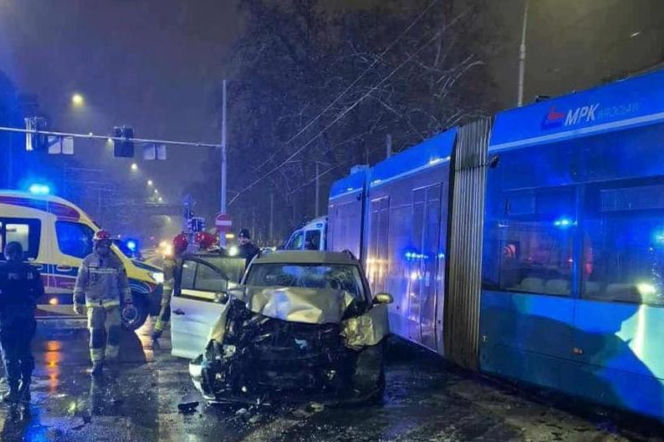 Wrocław. Pościg i wypadek z udziałem tramwaju