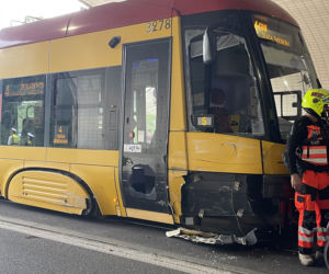 Zderzenie z tramwajem na trasie W-Z