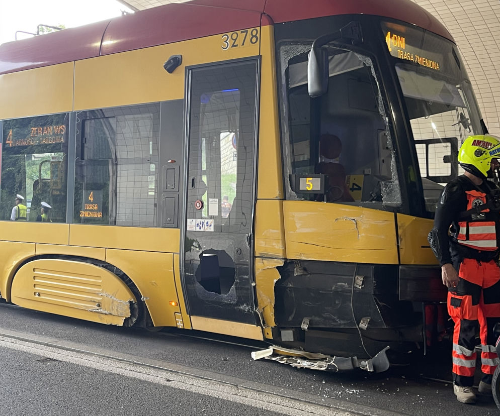 Zderzenie z tramwajem na trasie W-Z