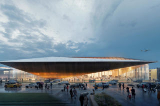Tradycyjne słomiane ozdoby jako dach lotniska? Niezwykły koncept Zaha Hadid Architects w Wilnie