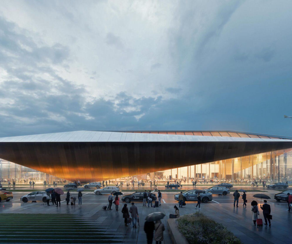 Projekt Terminala lotniska w Wilnie autorstwa Zaha Hadid Architects
