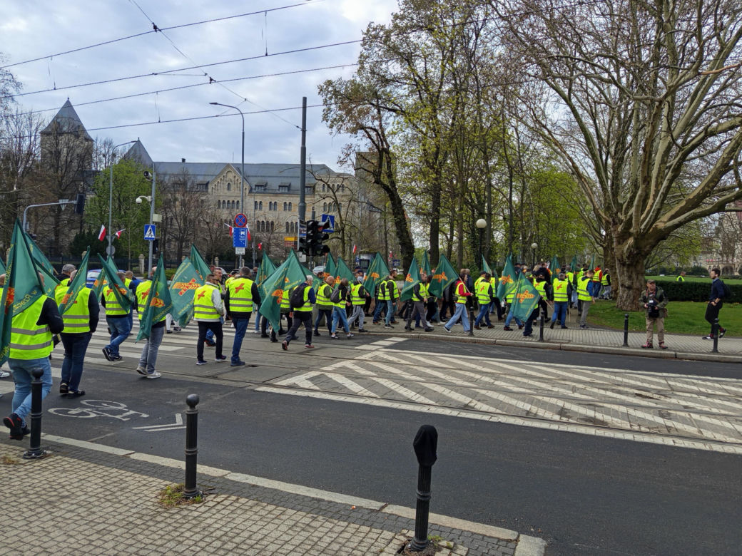 Protest rolników w Poznaniu. 14.04