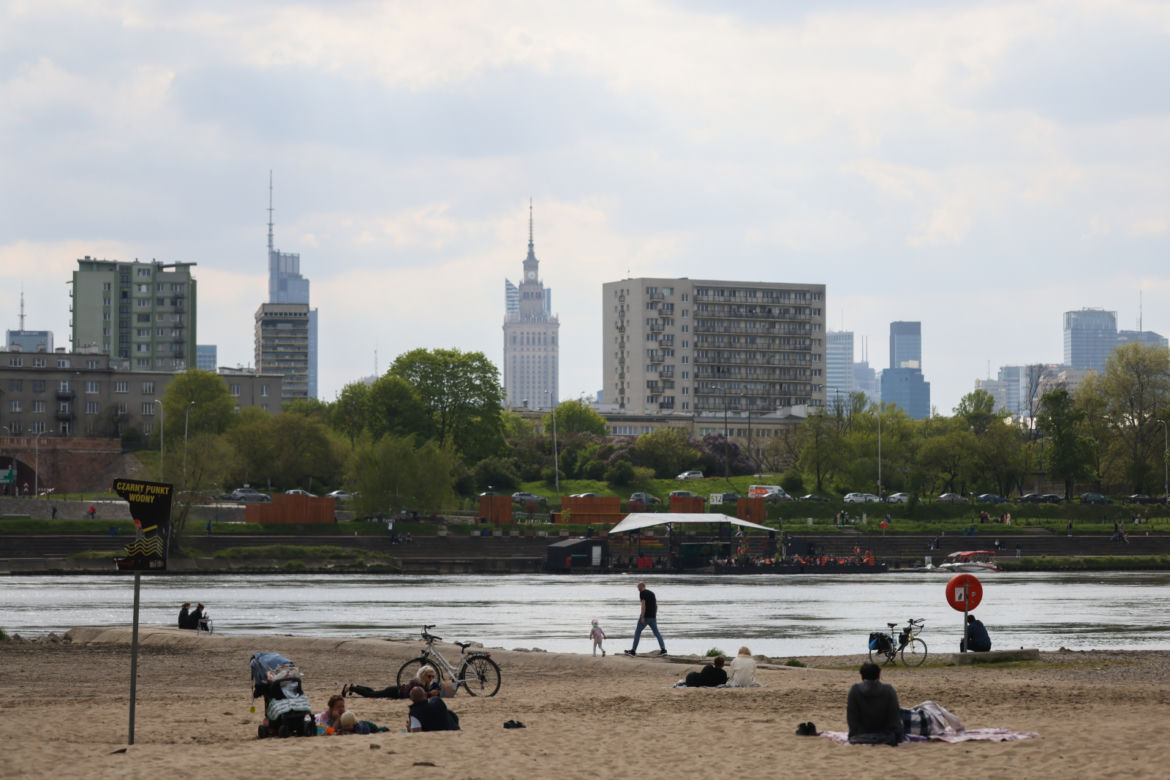 Majówka 2023 na plaży nad Wisłą