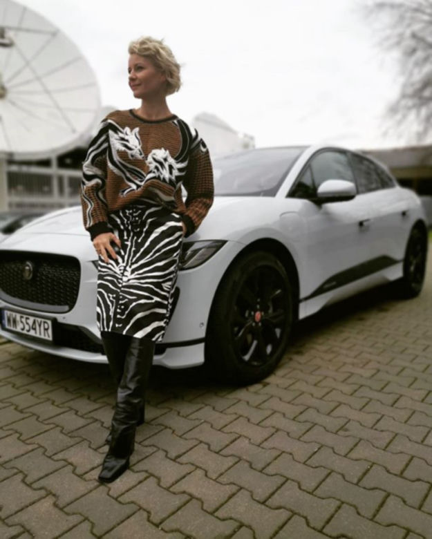 Małgorzata Kożuchowska jeździ elektrycznym Jaguarem I-Pace