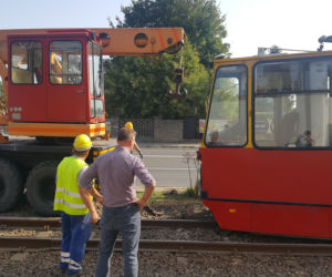 Tramwaj zderzył się z betoniarką