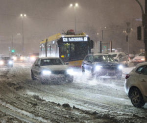 Trudne warunki drogowe w Polsce
