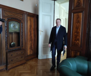 Pierwszy dzień w pracy nowego prezydenta Krakowa Łukasza Gibały