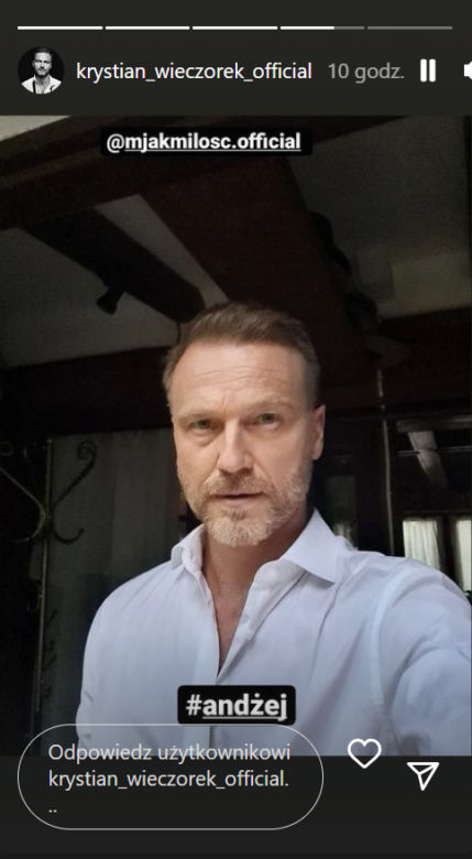 M jak miłość po wakacjach 2022. Andrzej (Krystian Wieczorek)