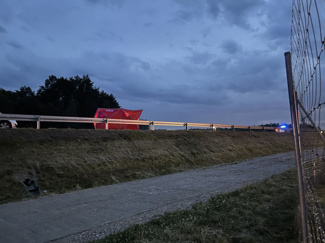 Śmierć na S17 w Woli Duckiej. 24-latek wbiegł pod pędzące BMW. Nie żyje
