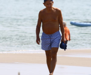 Smutny Englert samotni snuje się po plaży, Zona aktora wybrała zimną północ