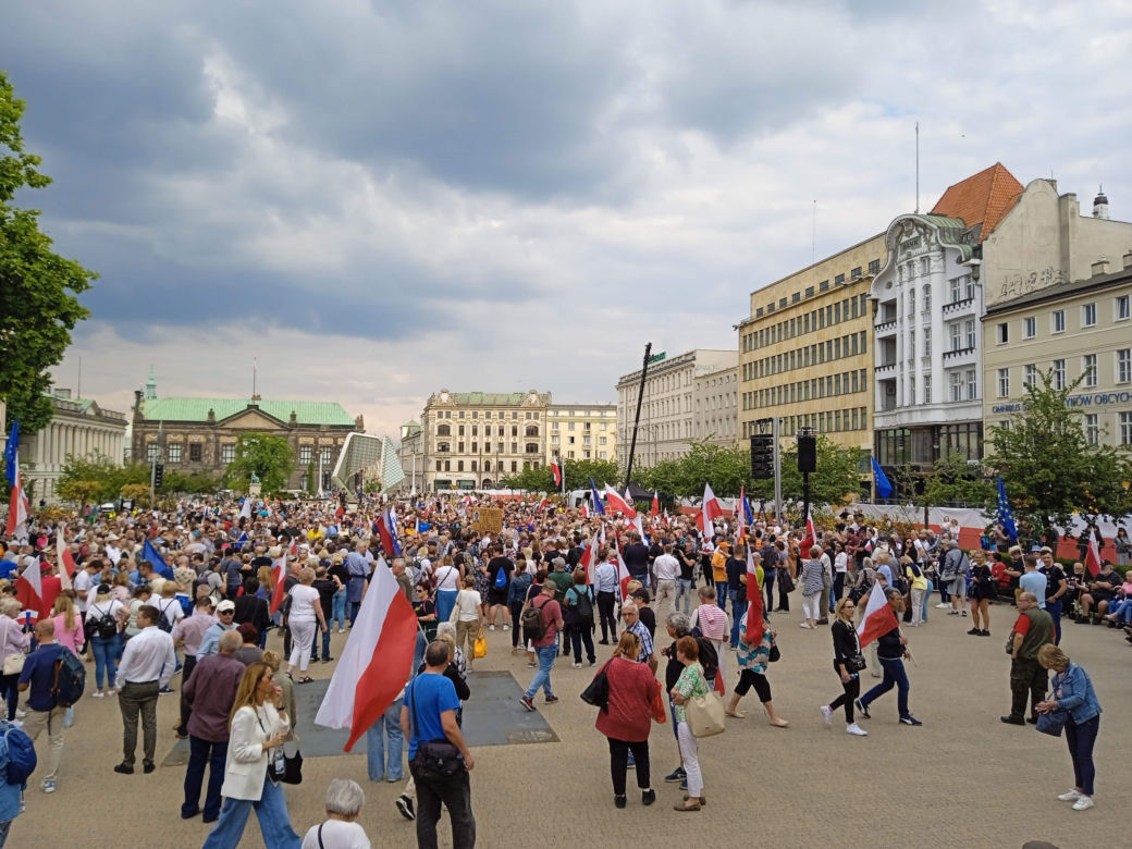 Wiec Donalda Tuska w Poznaniu