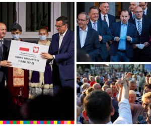 Premier Mateusz Morawiecki przyjechał na Podlasie i rozdaje czeki 