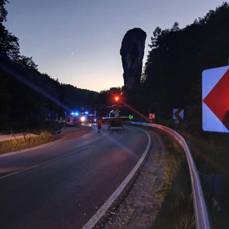 Wypadek śmiertelny pod Maczugą Herkulesa. Nie żyje motocyklista