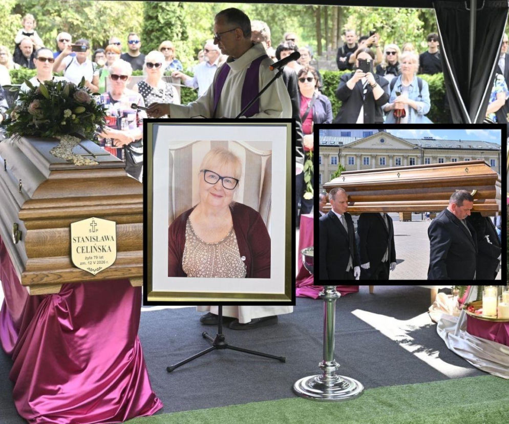 Pogrzeb Stanisławy Celińskiej. Tłum gwiazd na Powązkach i symboliczny obrazek z nieba