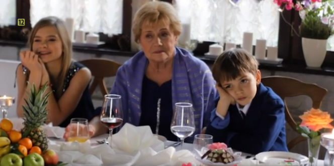 M jak miłość odcinek 1290, Barbara (Teresa Lipowska), Wojtuś (Feliks Matecki), Zosia (Julia Wróblewska)
