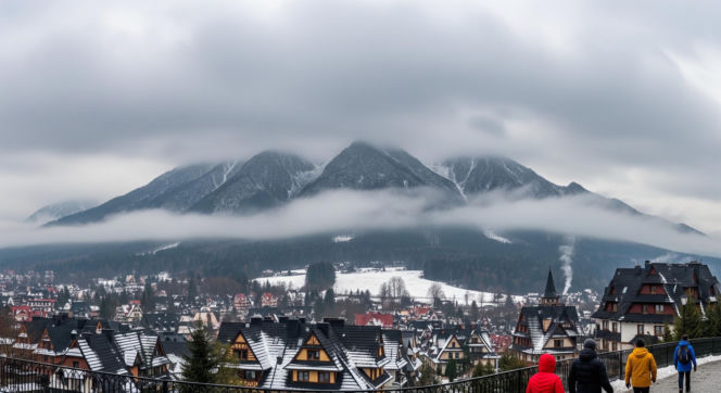 Zakopane skryte w chmurach 25.01.2026. Czy zima ucieka z gór?