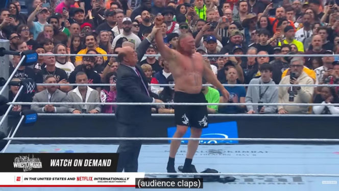 Brock Lesnar we łzach pożegnał się z kibicami