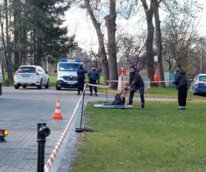 Próbna ewakuacja w zamojskim rolniczaku