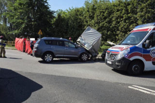 Dramatyczne zderzenie aut w Gorzycach. W akcji śmigłowiec LPR