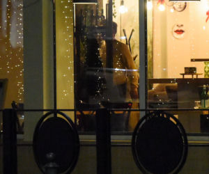 Agnieszka Kaczorowska i Marcin Rogacewicz na kolacji