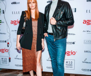 Agnieszka Drewnicka, Kamila Porczyk, Anna Popek na jubileuszu Agio Milano