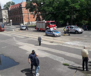 Zderzenie dwóch tramwajów w Mysłowicach. Co najmniej dwie osoby zostały ranne