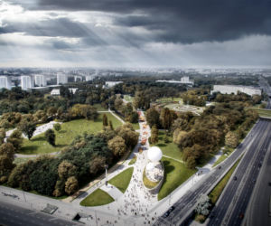 Pawilon powietrza z lotu ptaka