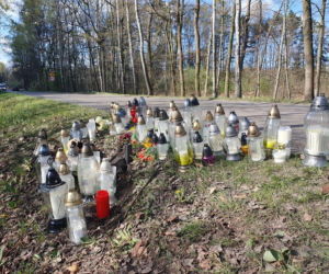 Miejsce wypadku Łukasza Litewki