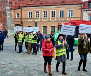 Przeciwko zabudowie Górek Czechowskich. „Strajk dla Ziemi” w centrum Lublina